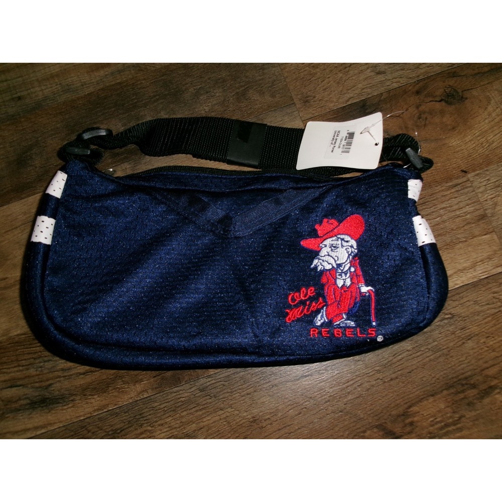 OLE MISS REBELS COL REB 8x12 Game Day Purse BAG HANDBAG TOTE VINTAGE BP2